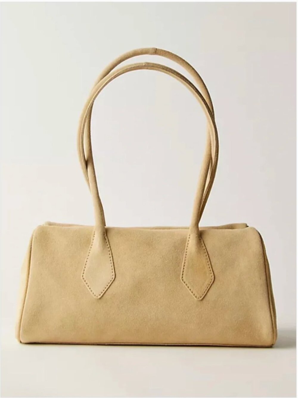 Free People NWT Sierra Suede Beige Shoulder Bag